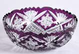 Bowl de cristal doublé uva lapidado. - Bowl de cristal doublé uva lapidado.