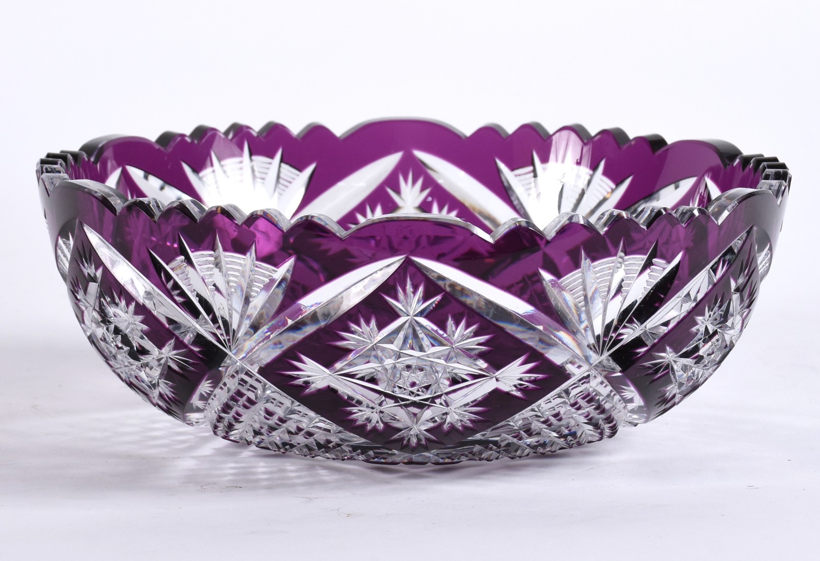 Bowl de cristal doublé uva lapidado. - foto 2 de 4