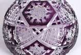 Bowl de cristal doublé uva lapidado. - Bowl de cristal doublé uva lapidado.