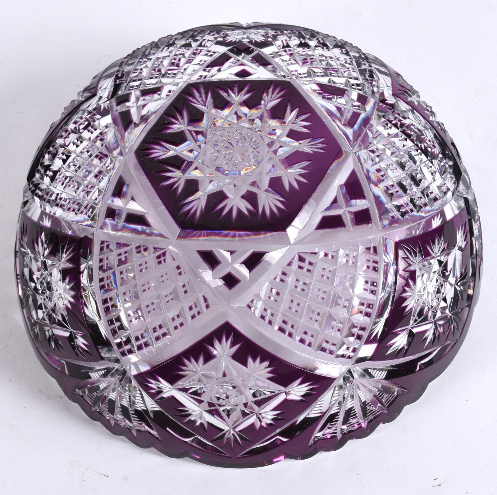 Bowl de cristal doublé uva lapidado. - foto 4 de 4