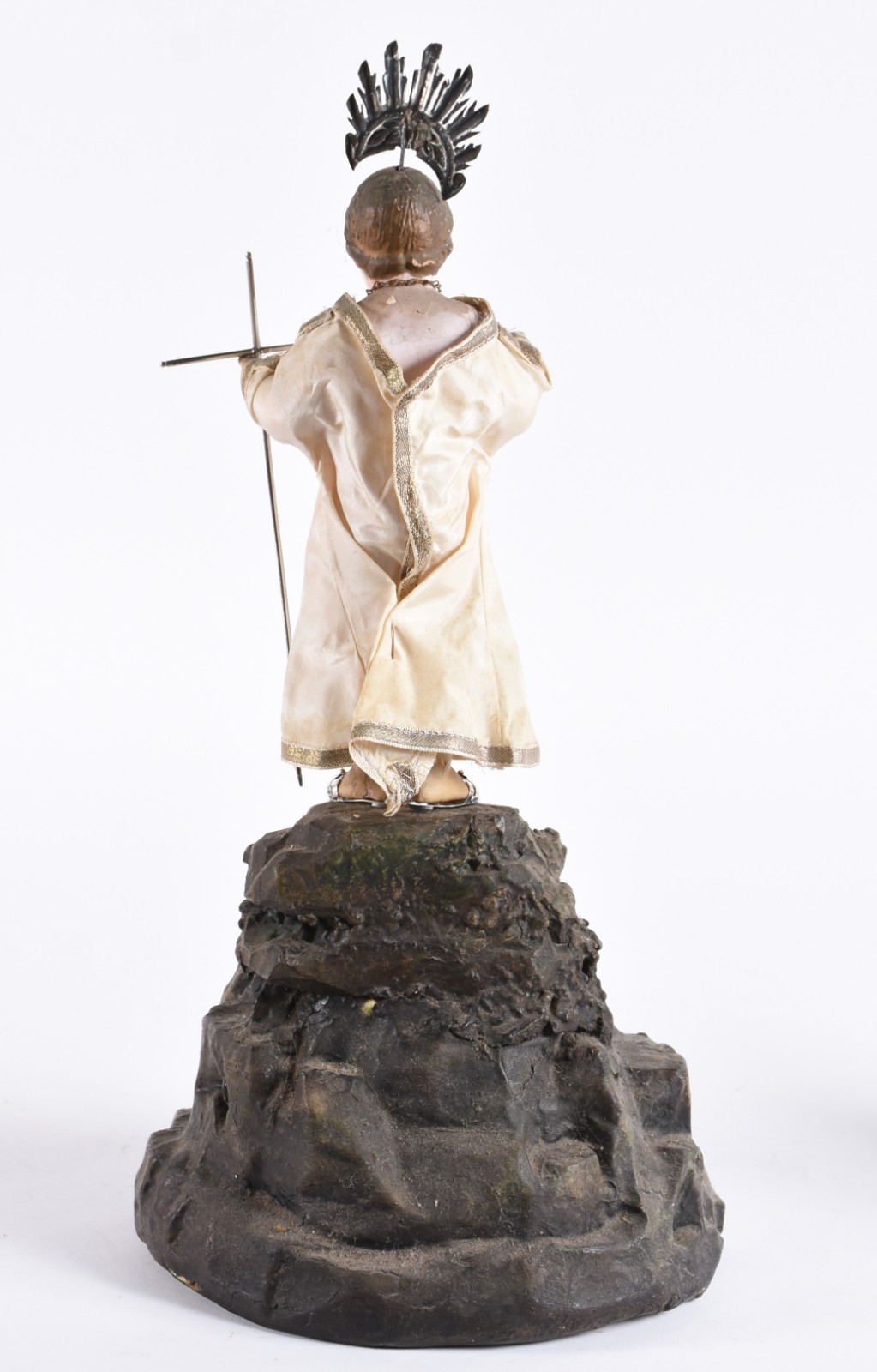 Menino Deus no monte - Imagem de madeira policromada, resplendor... - foto 5 de 8