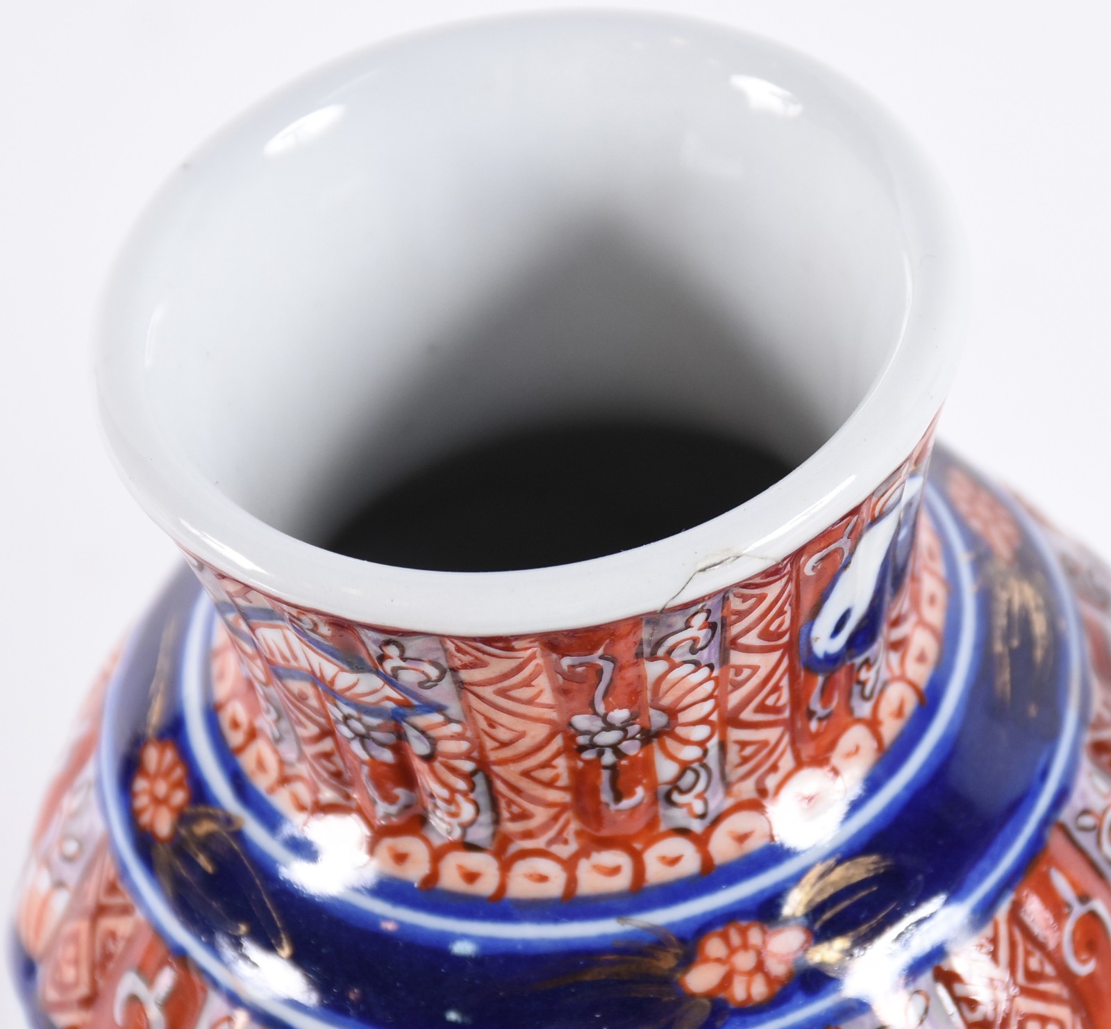Par de vasos japoneses de porcelana Imari. - foto 4 de 5