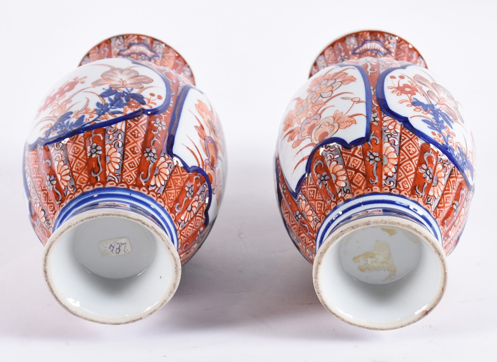Par de vasos japoneses de porcelana Imari. - foto 5 de 5
