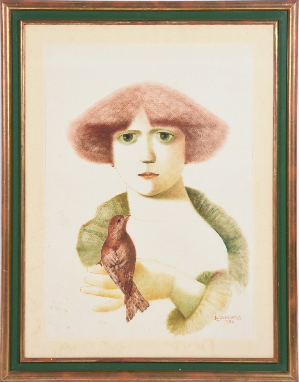 Lucia Helena (1945), Figura com pássaro - foto 2 de 4