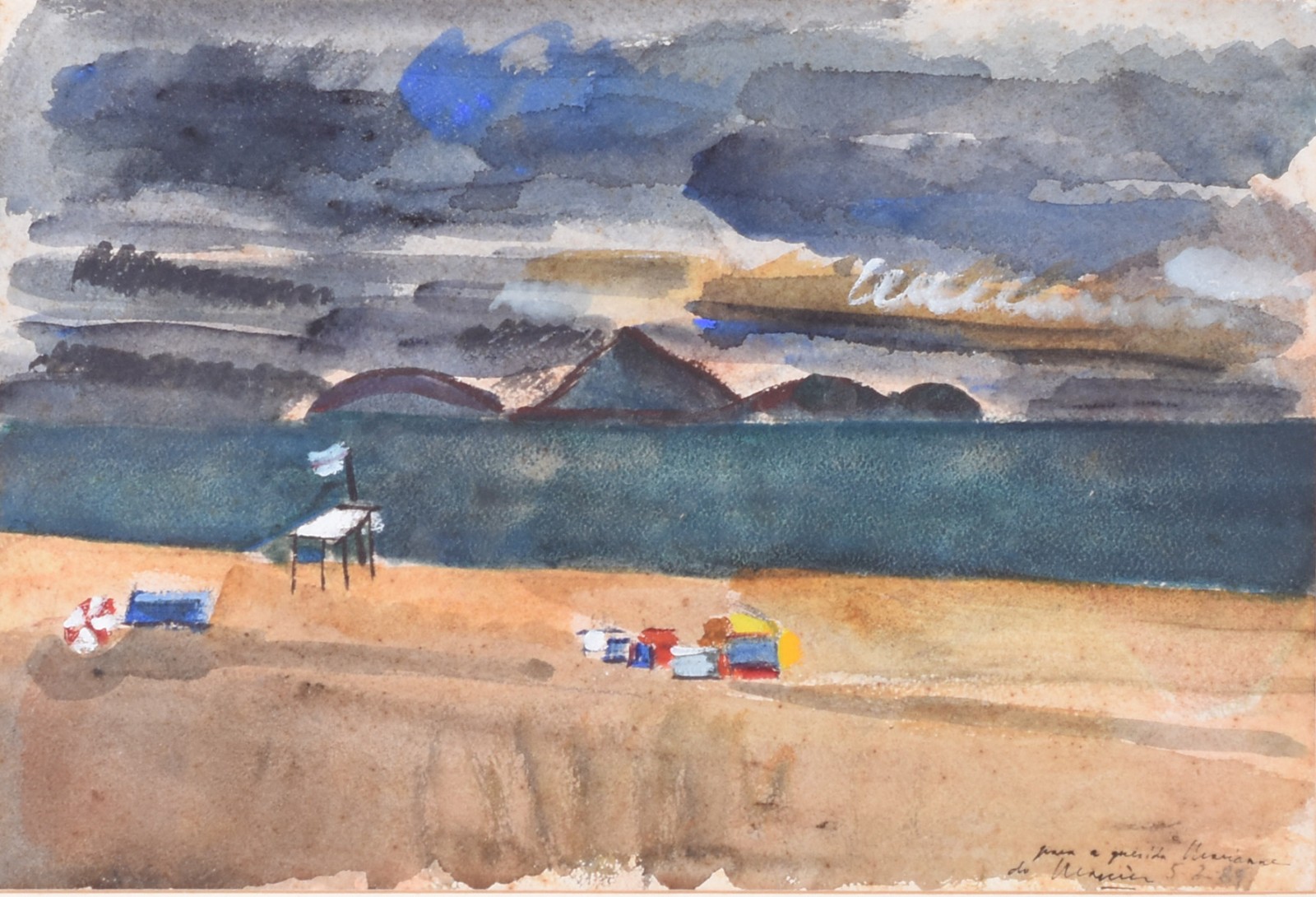 Emeric Marcier (1916-1990), Praia de Ipanema - foto 1 de 4