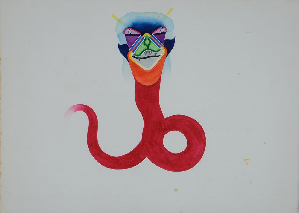 ROBERTO MAGALHÃES - Cobra - Aquarela 25 x 35 - foto 1 de 2