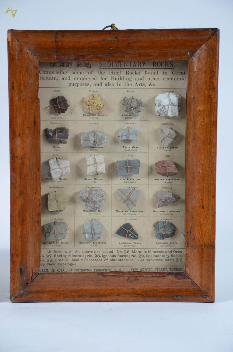 Par de quadros Victorianos com estudos gemológicos com exemplos de... - foto 2 de 3