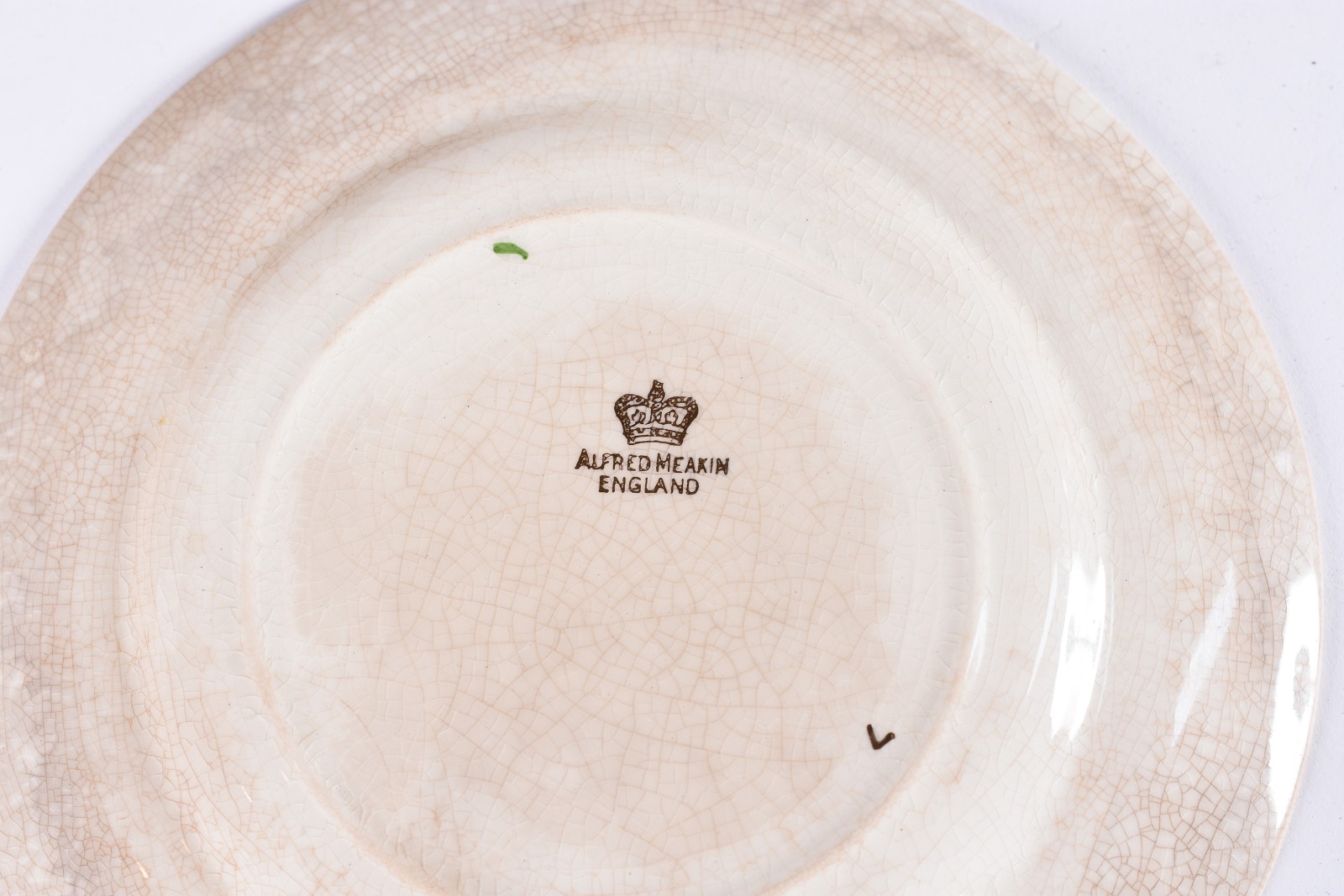 Serviço de jantar de faiança inglesa Alfred Meakin na cor bege com... - foto 5 de 6