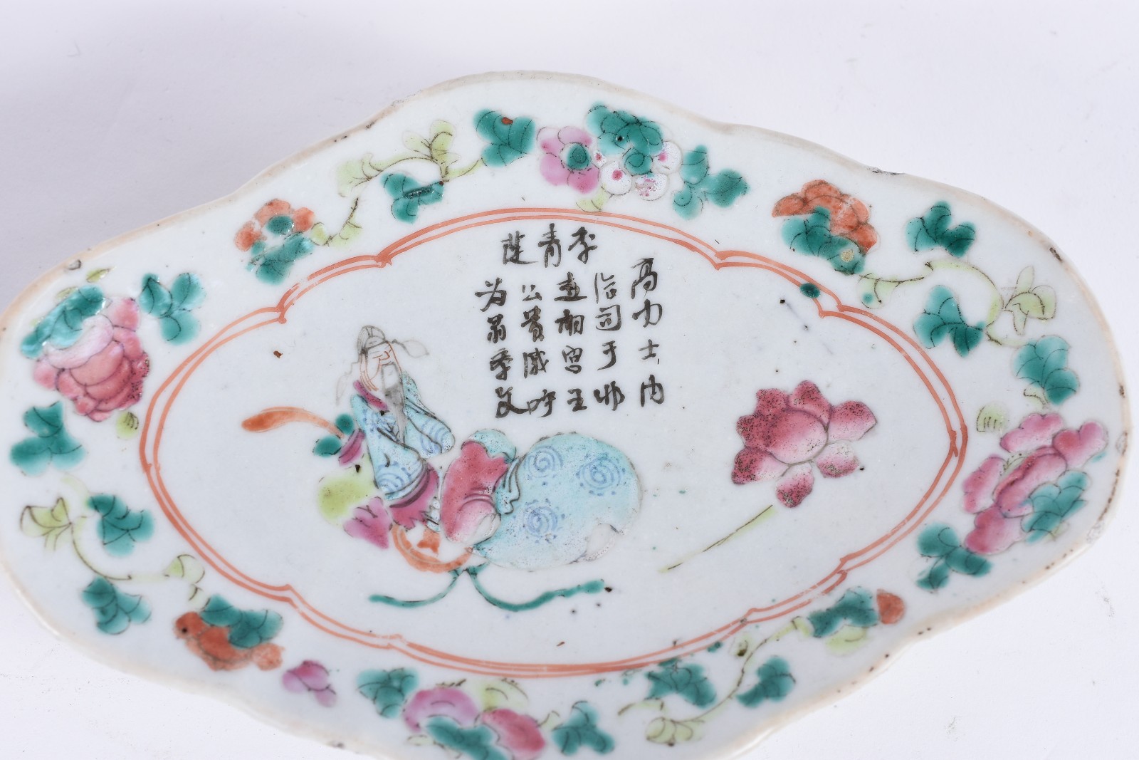 Par de covilhetes de porcelana chinesa (bicados na borda). - foto 4 de 5