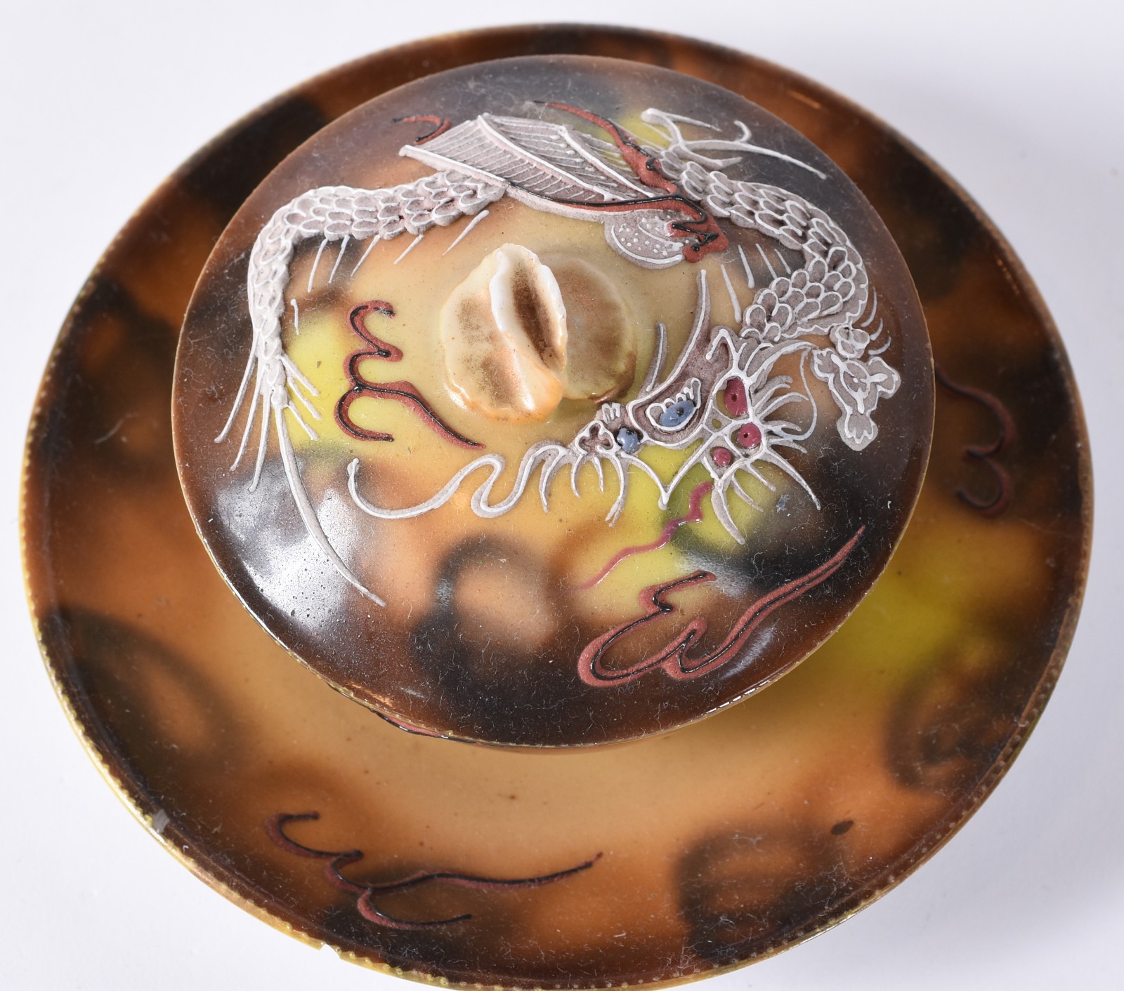 Serviço de chá, café e bolo de porcelana japonesa decorado com... - foto 4 de 5