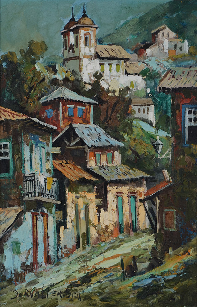 DURVAL PEREIRA - Casario de Ouro Preto - ost - 41 x 27 - foto 1 de 2