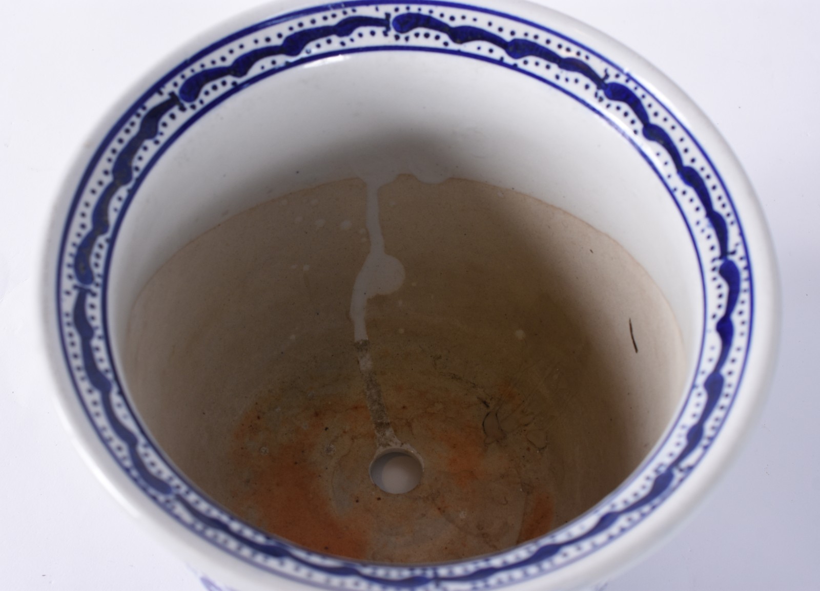 Quatro peças de porcelana oriental azul e branca, sendo: bowl... - foto 7 de 7