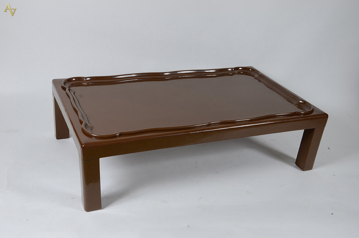 Conjunto de Par de mesas laterais (69 X 69 cm. Alt. 40 cm) e uma mesa... - foto 4 de 4