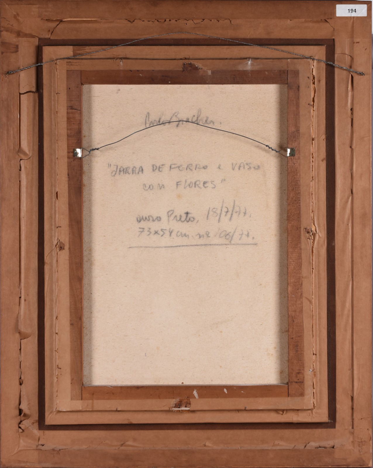 Carlos Bracher (1940), Jarra de Ferro e Vaso de Flores - foto 4 de 4