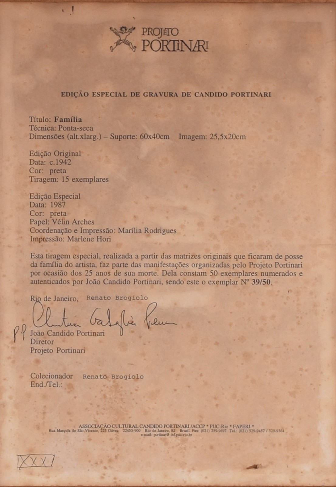 Cândido Portinari (1903-1962), Família - foto 6 de 6