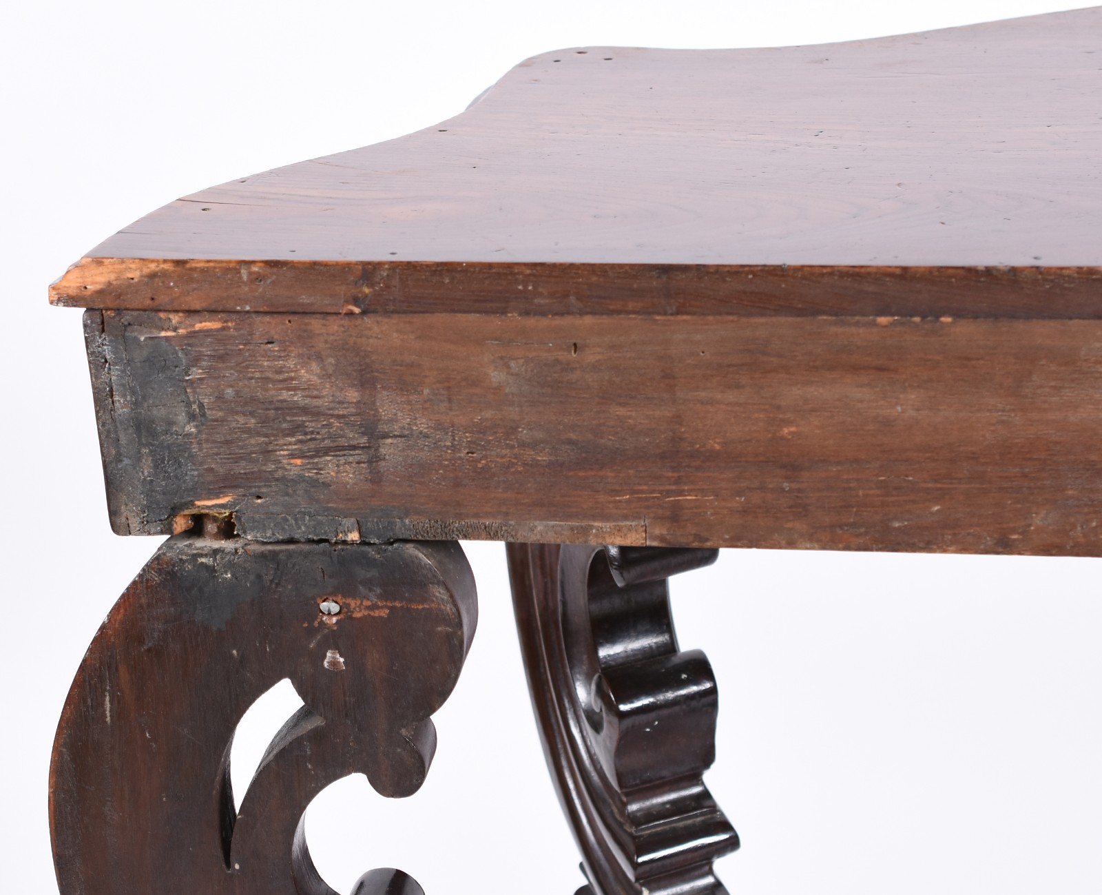 Console de madeira nobre estilo Beranger, Pernambuco, século XIX... - foto 8 de 8