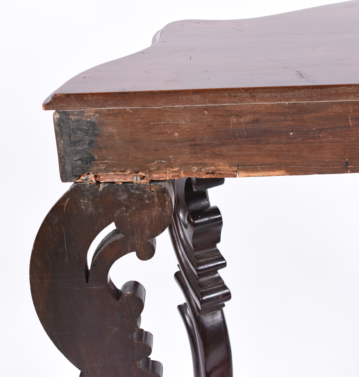 Console de madeira nobre estilo Beranger, Pernambuco, século XIX... - foto 6 de 9