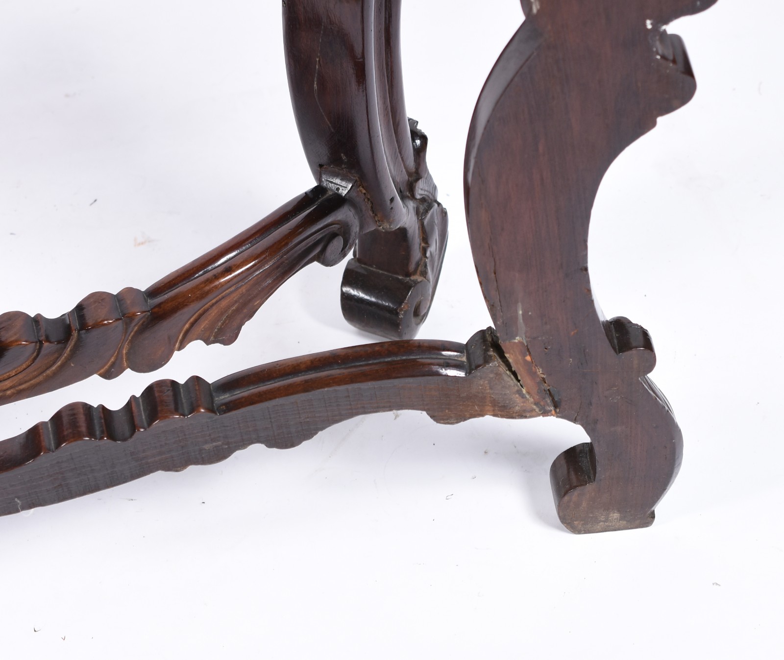 Console de madeira nobre estilo Beranger, Pernambuco, século XIX... - foto 8 de 9