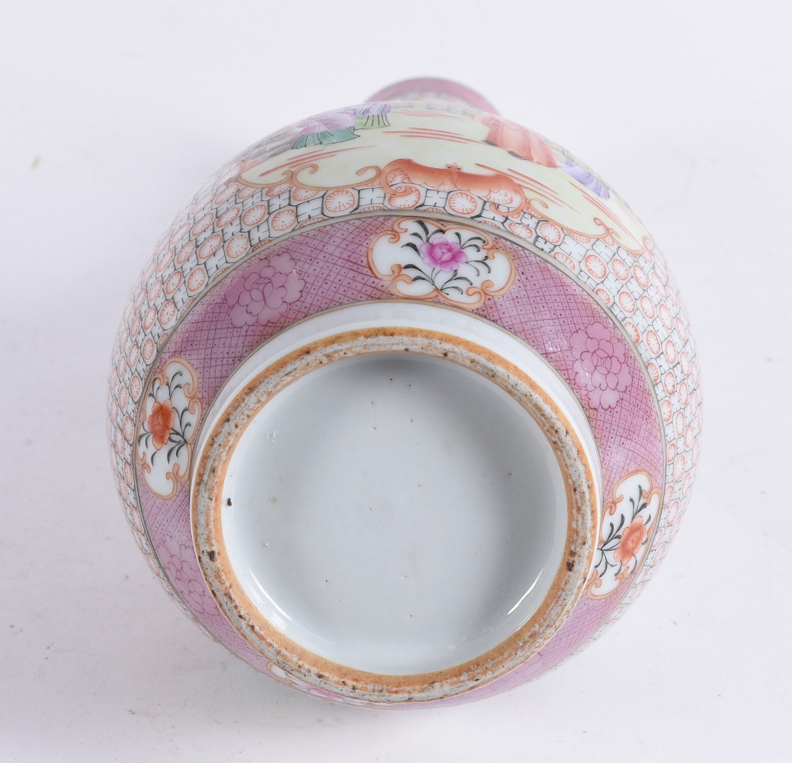 Vaso piriforme com longo gargalo em porcelana chinesa da Companhia... - foto 5 de 5