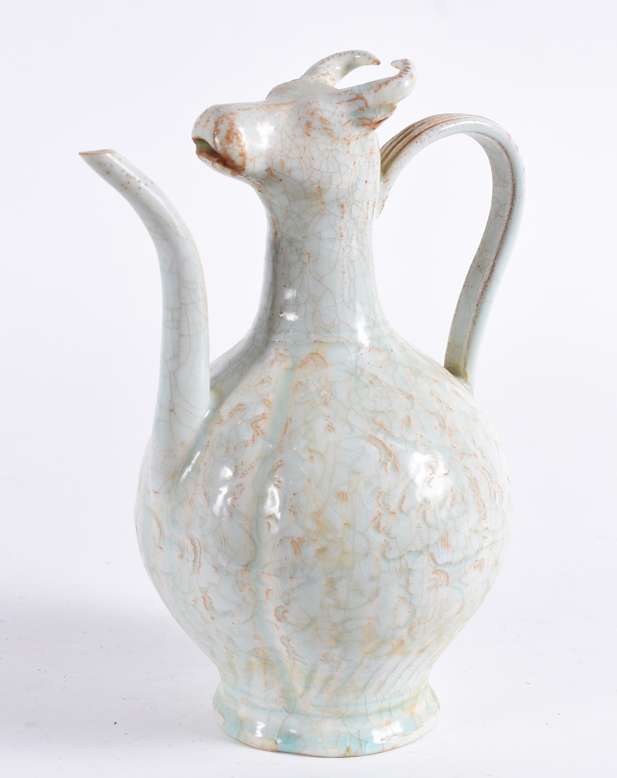 Jarra em porcelana chinesa de formato balaústre, ornamentada por... - foto 1 de 4