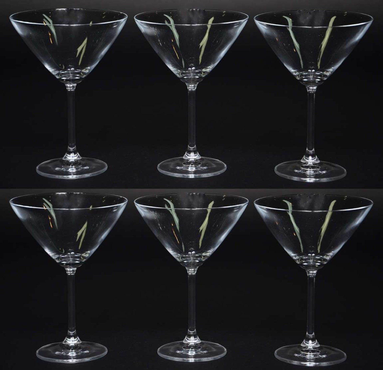 Seis taças de cristal da Bohemia para Dry Martini , 280 ml. - foto 2 de 2