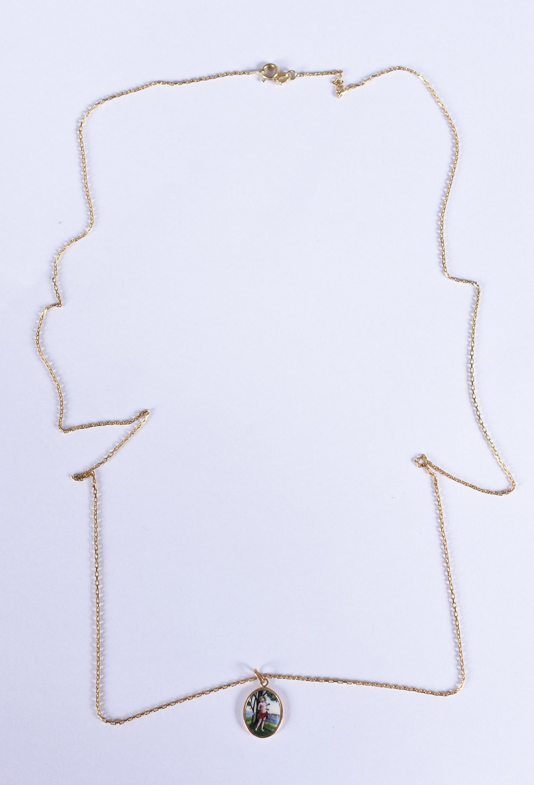 Cordão de ouro 18k e pingente com São Sebastião (Por motivos de... - foto 4 de 5
