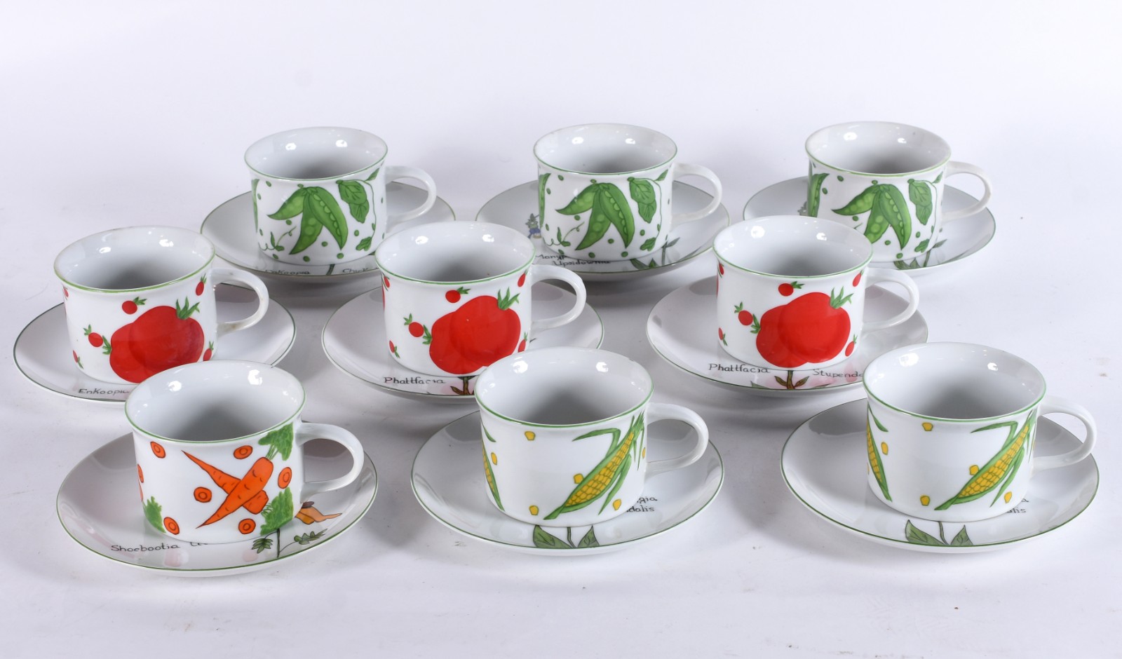 Serviço para consomé de porcelana Villa Vanilha Palm Beach... - foto 1 de 5