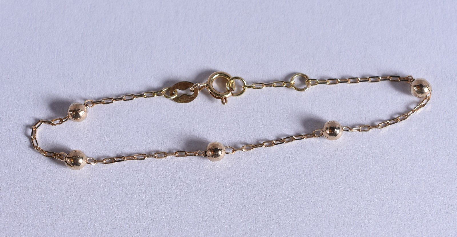 Pulseira para criança de ouro 18 k (Por motivos de segurança a peça... - foto 2 de 2