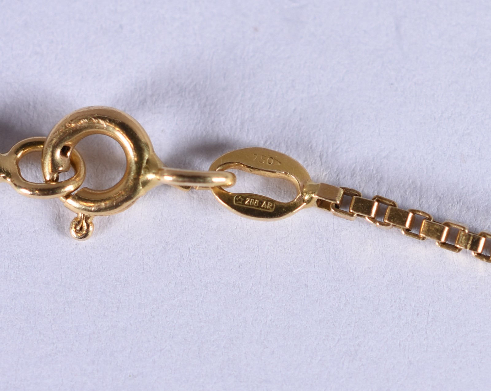 Colar de ouro 18k com pingente com pedras de topázio azul (Por... - foto 6 de 6