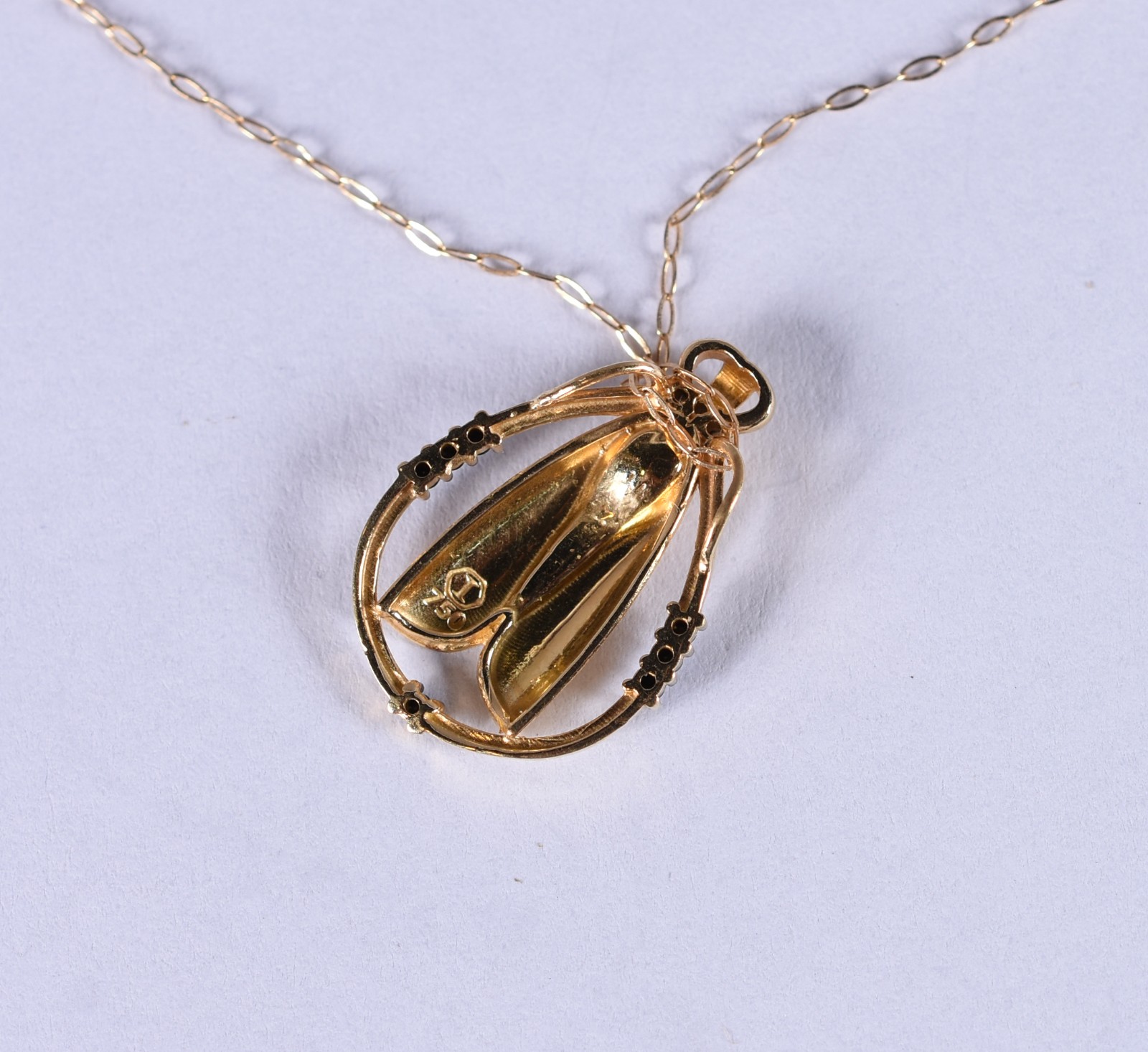 Colar de ouro 18 k, contrastado 750 com pingente de Nossa Senhora... - foto 3 de 4