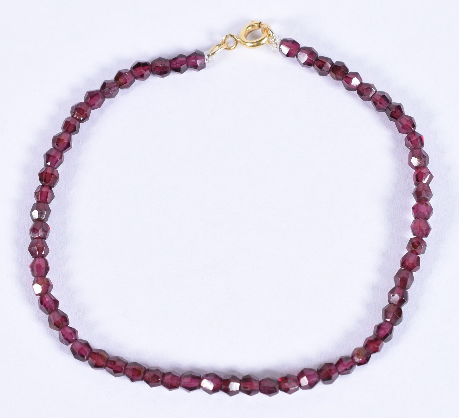 Pulseira com fecho, arolas em ouro 18k, pedras lapidadas em Briolet... - foto 2 de 3