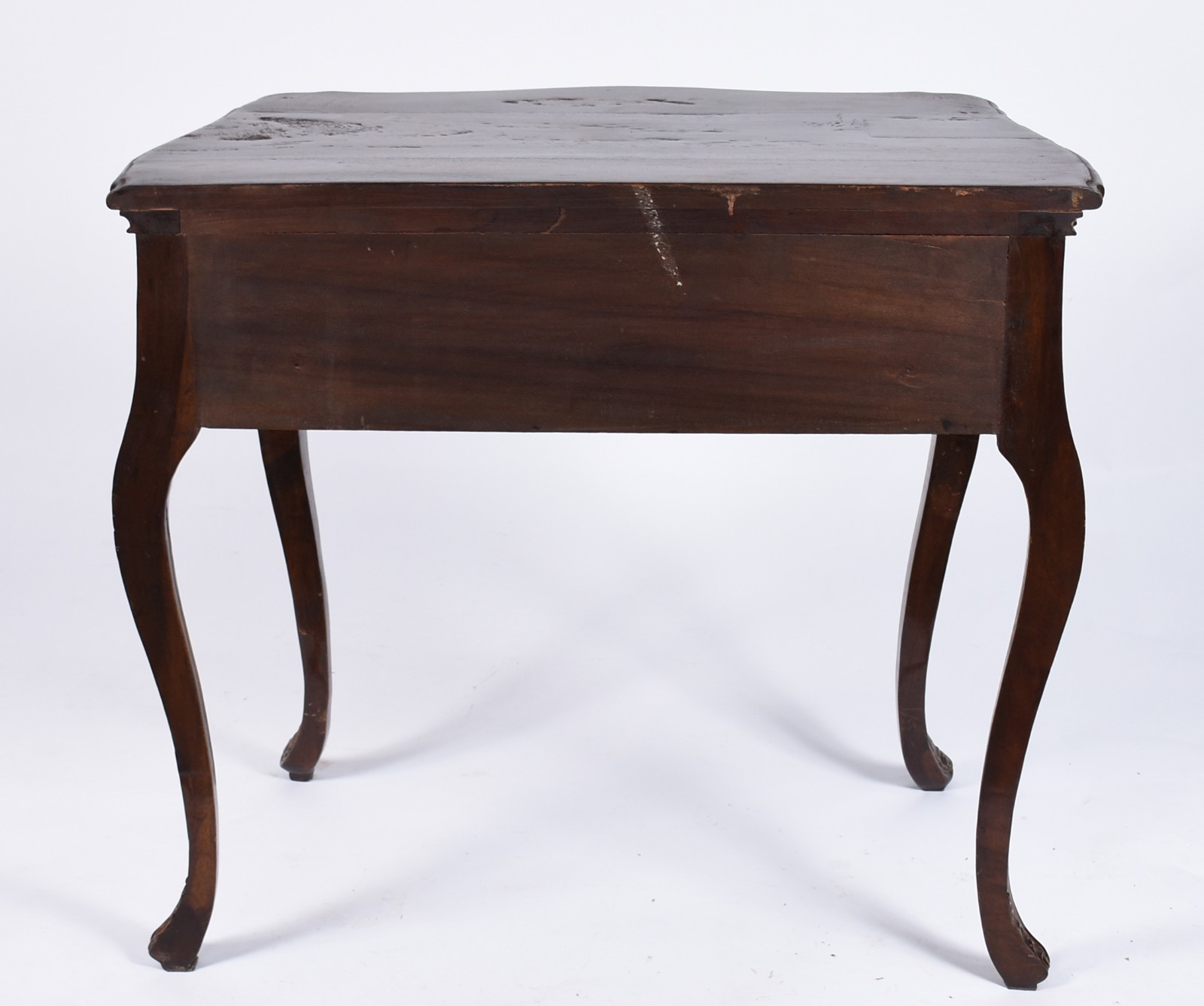 Mesa de encostar de jacarandá Dom José, uma gaveta com puxadores de... - foto 5 de 6