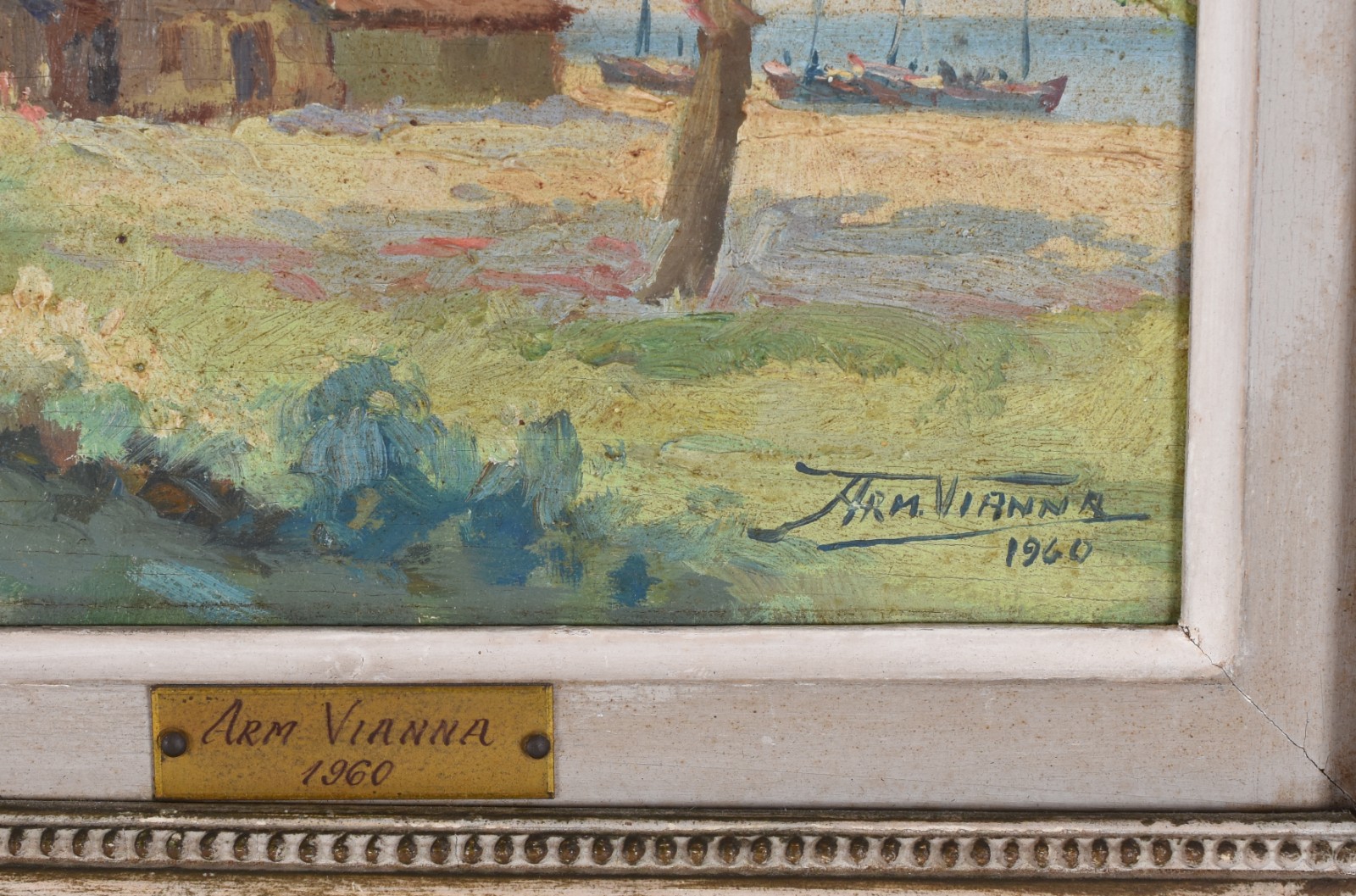 Armando Vianna (1897-1992), Paisagem com Casário - foto 3 de 5
