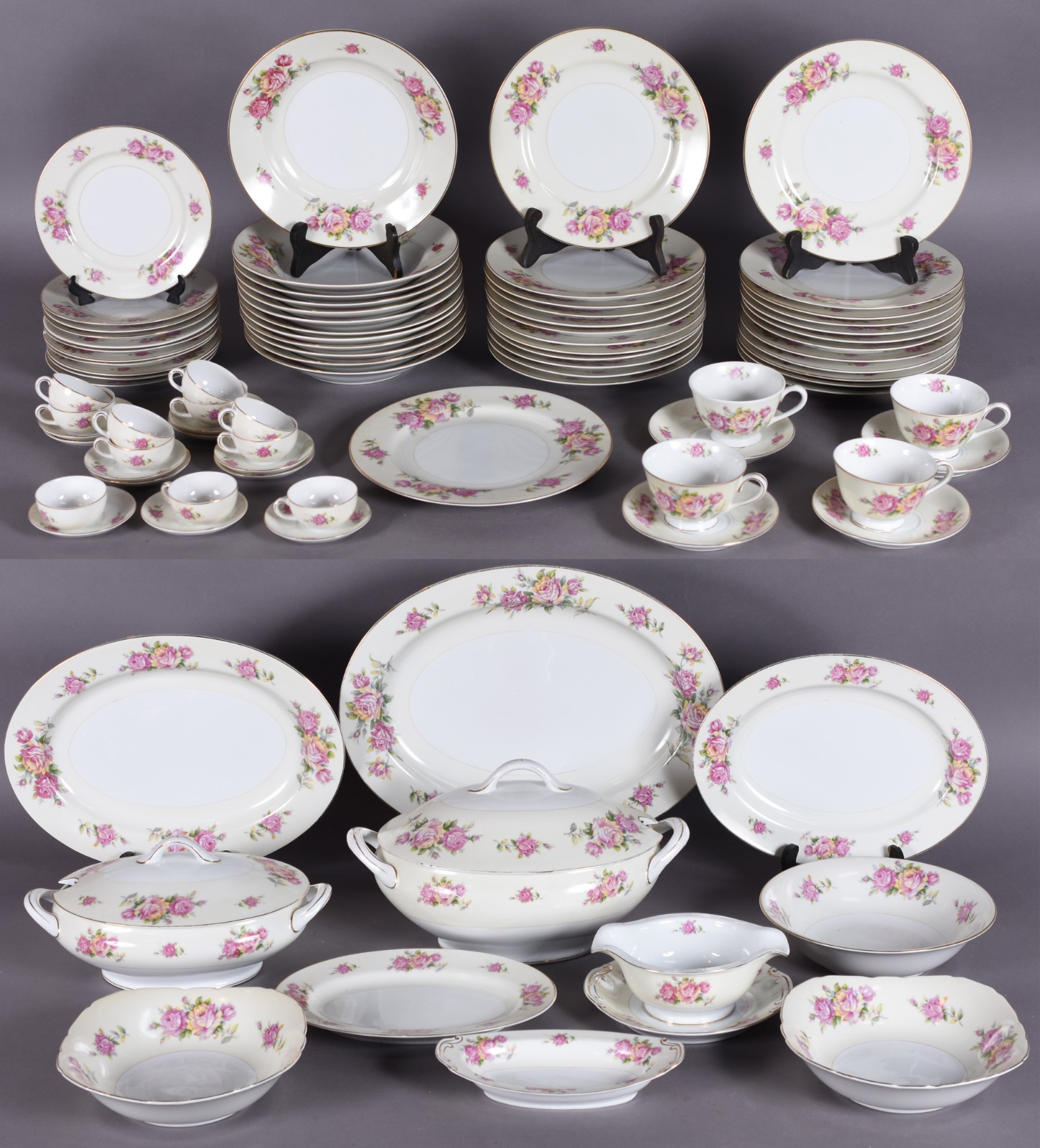 Aparelho jantar, chá e café de porcelana JYOTO, feito a época do... - foto 1 de 10