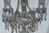 Lustre para 4 luzes de cristal. - Lustre para 4 luzes de cristal.