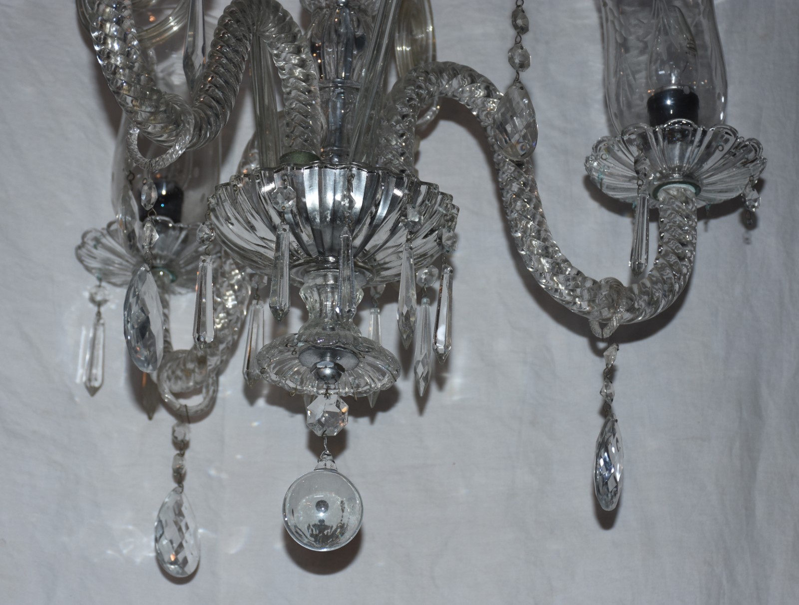 Lustre de cristal para 3 luzes. - foto 2 de 3