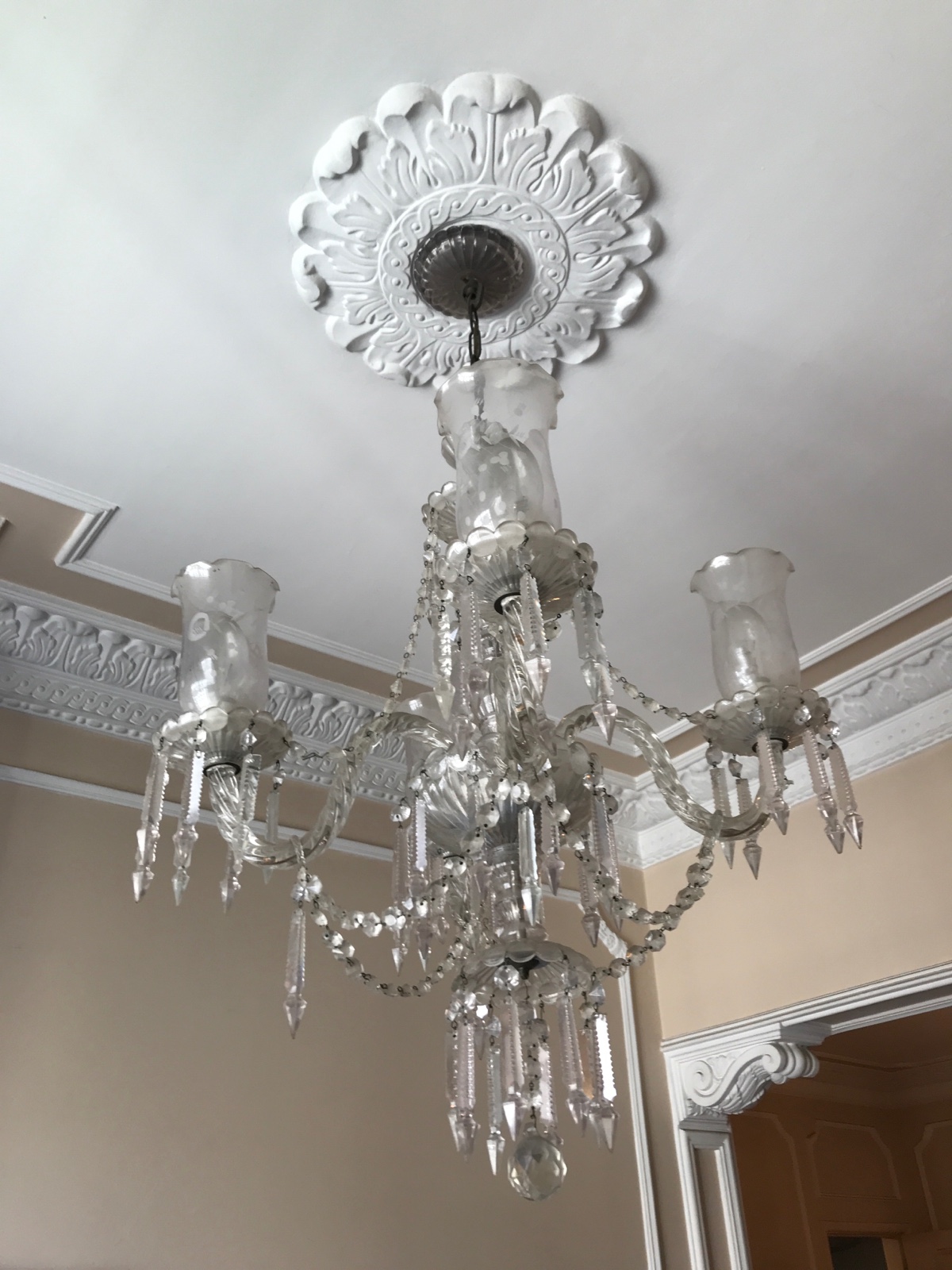 Lustre para 4 luzes de cristal. - foto 4 de 4