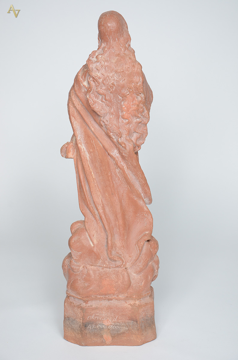 NOSSA SENHORA DA CONCEIÇÃO - Escultura em terracota. Altura 63,5 cm - foto 2 de 3