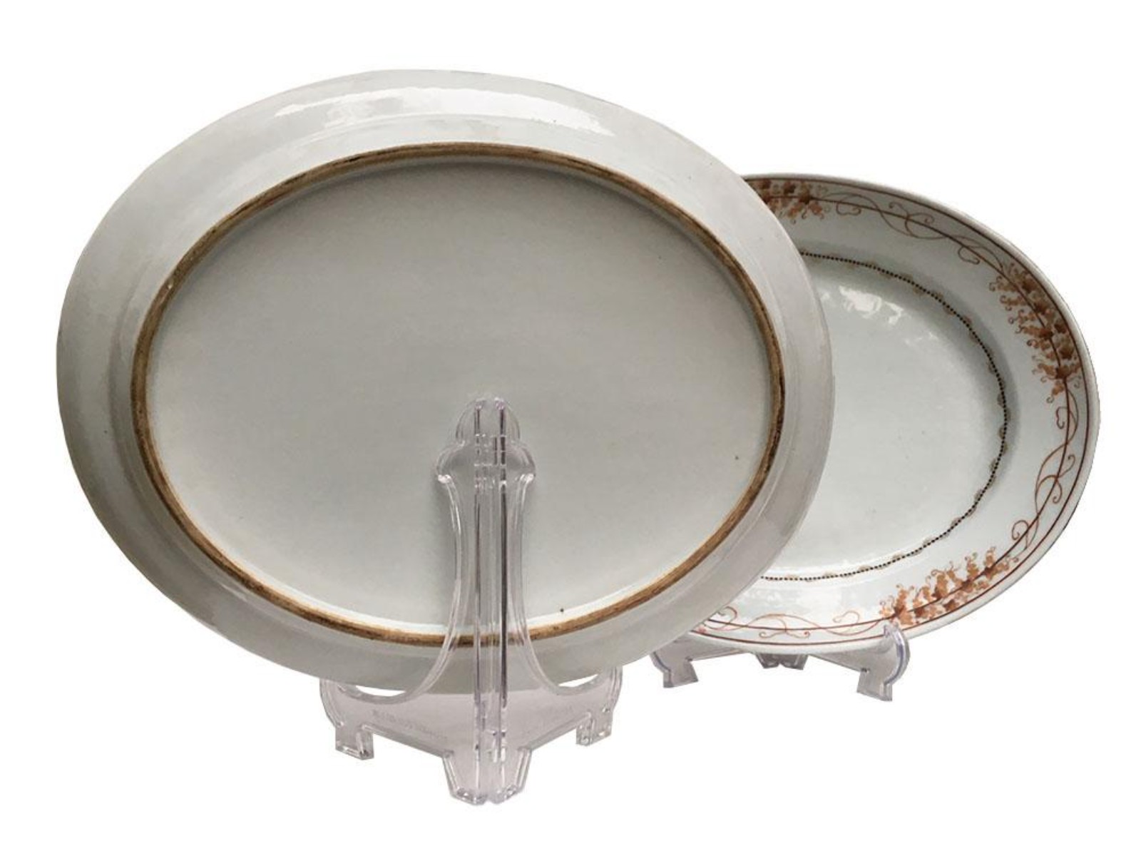 Par de travessas porcelana francesa Samson, do século XIX, decorado... - foto 2 de 3