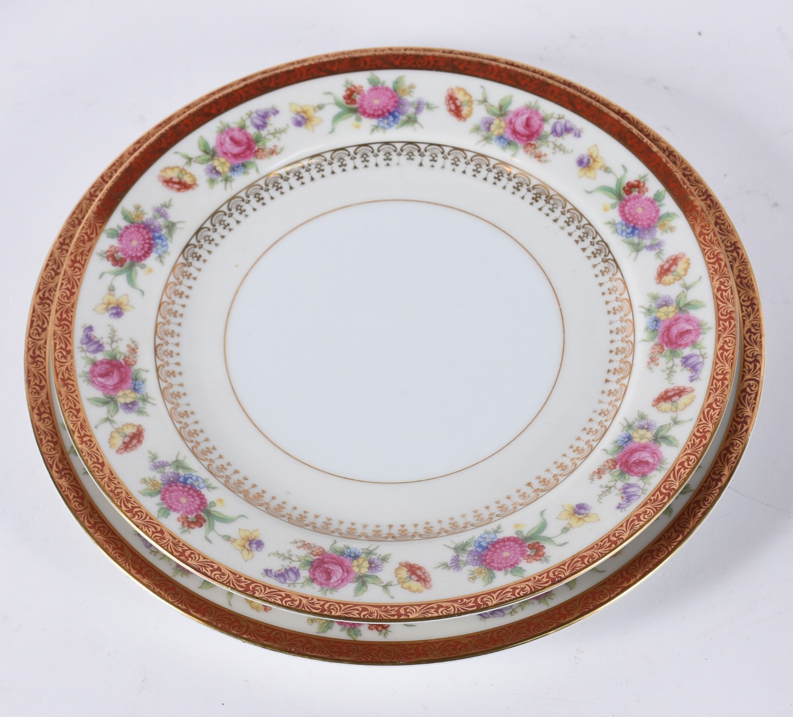 Aparelho de chá, café e jantar de porcelana NORITAKE, borda floral em... - foto 2 de 4