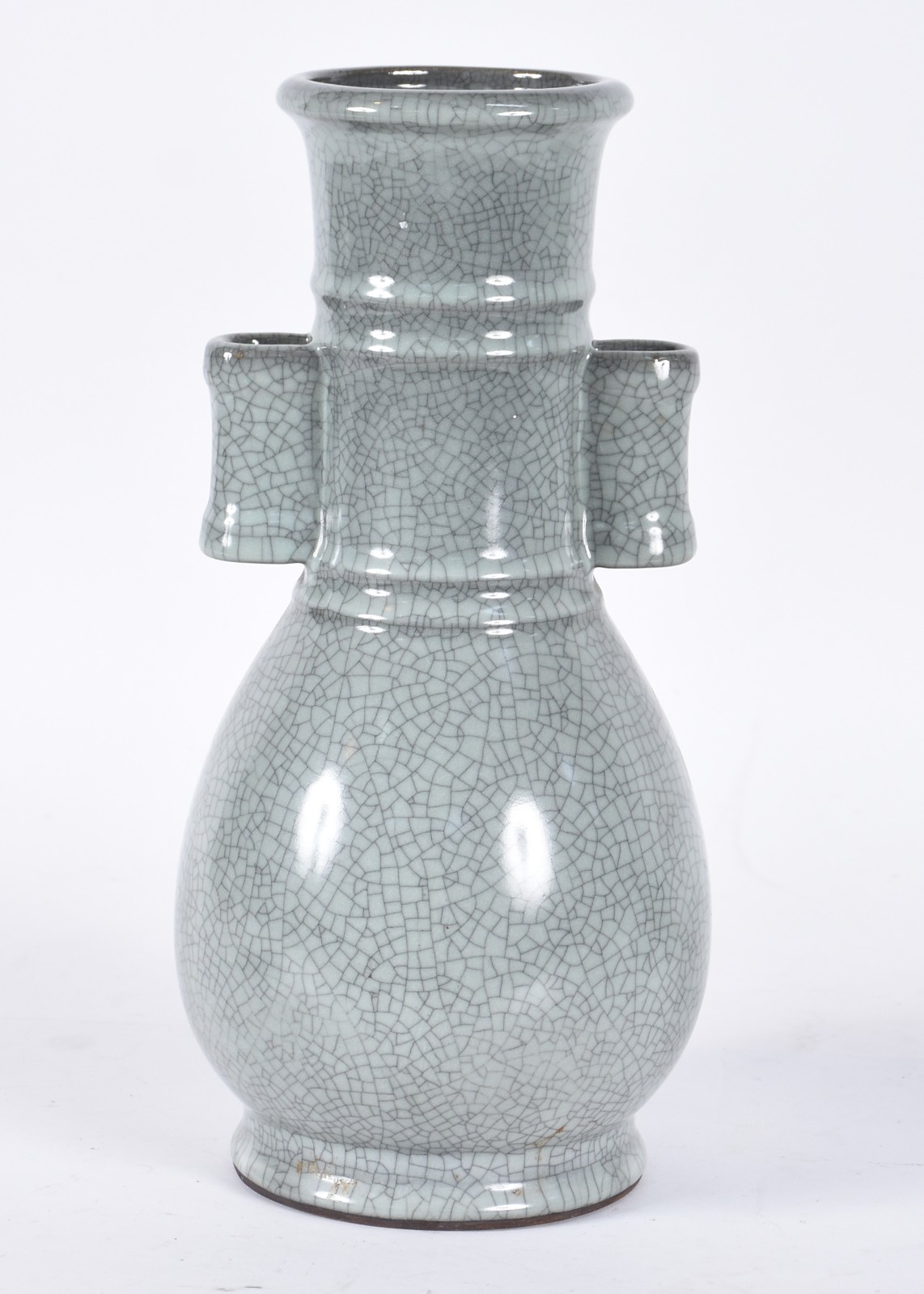 Vaso chinês de porcelana craquelê. - foto 1 de 5