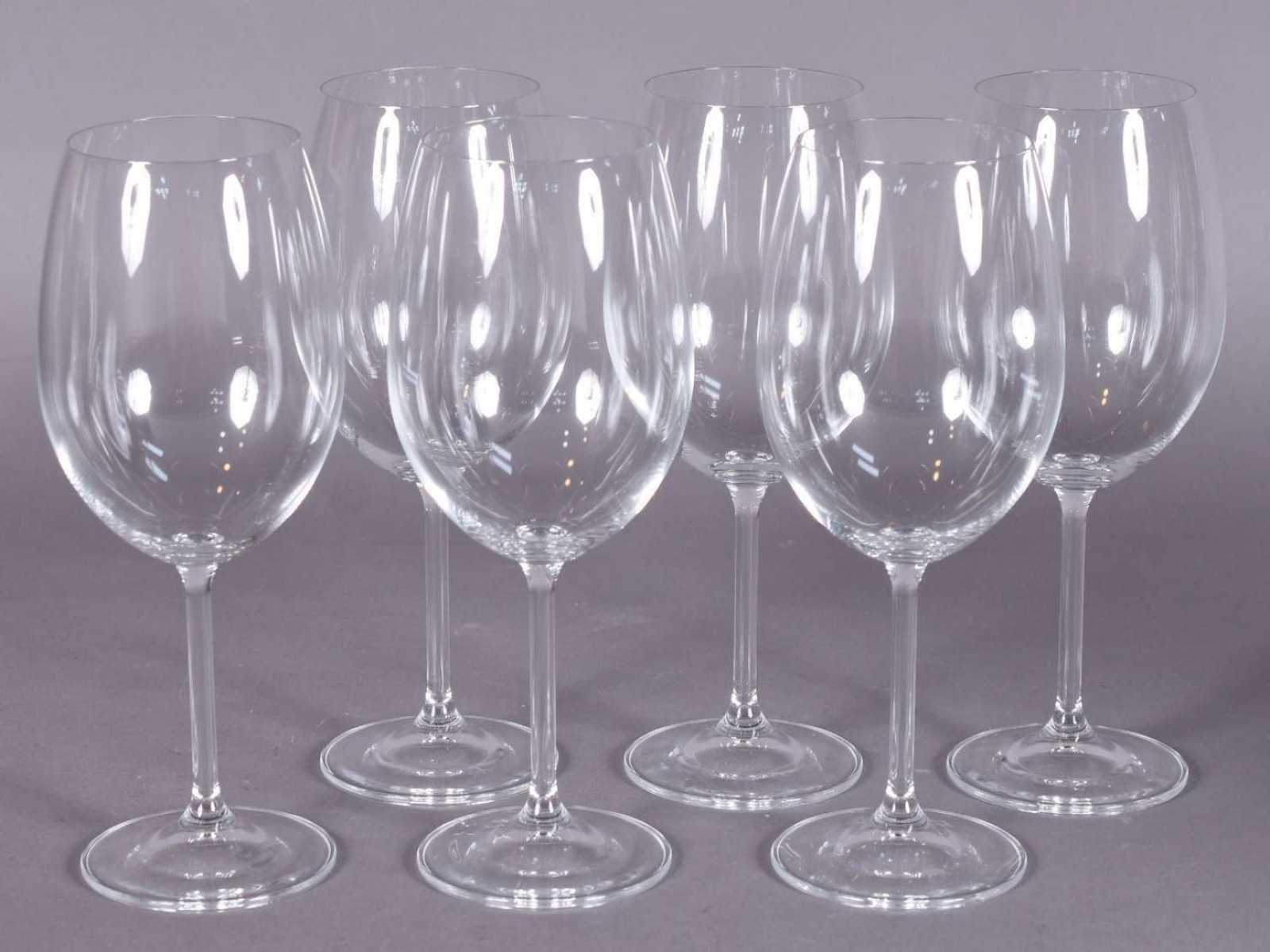 Seis taças de cristal da Bohemia vinho, 590 ml. - foto 2 de 2