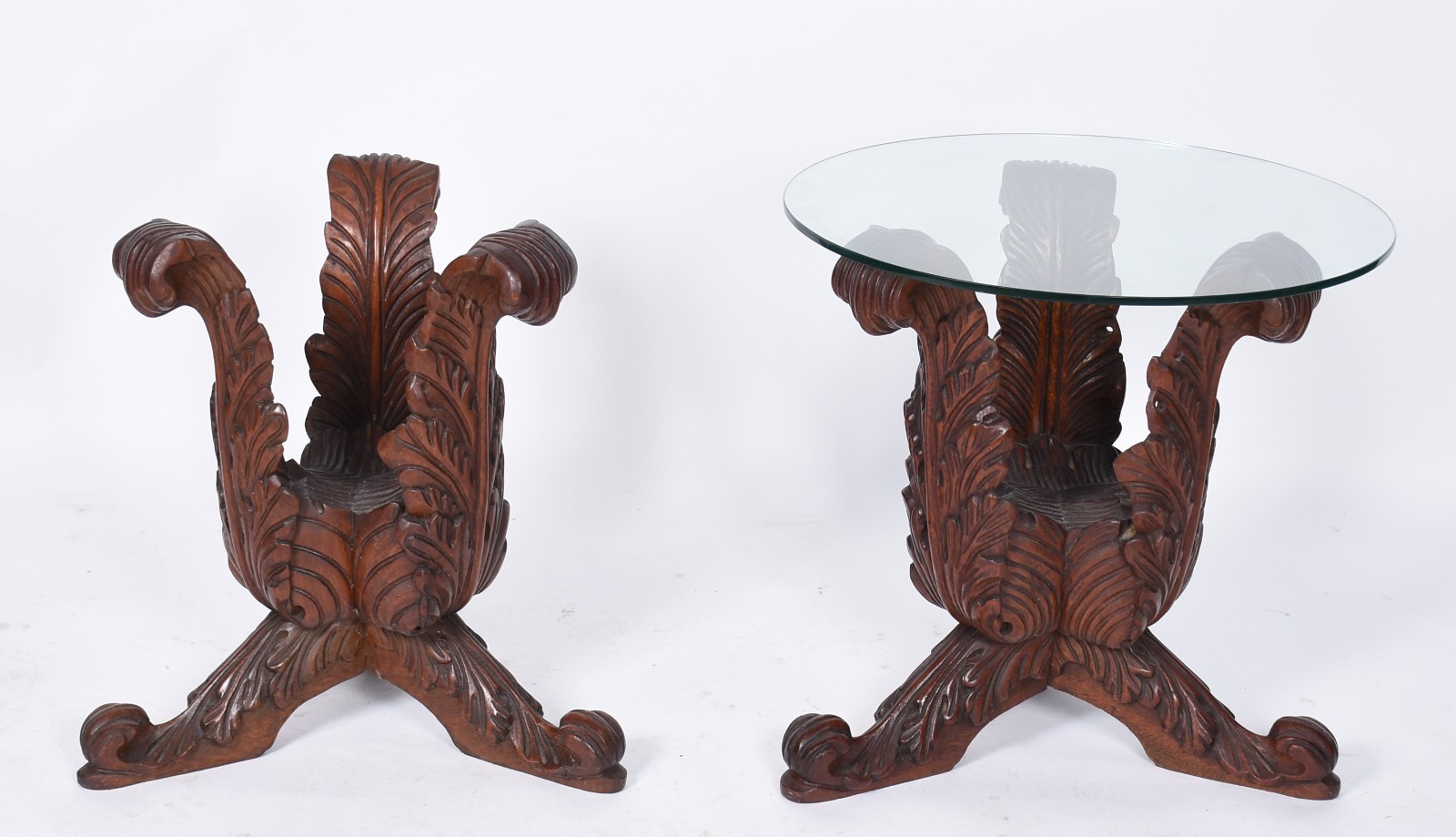 Conjunto de mesa de centro e par de mesas laterais de com bases de... - foto 2 de 6