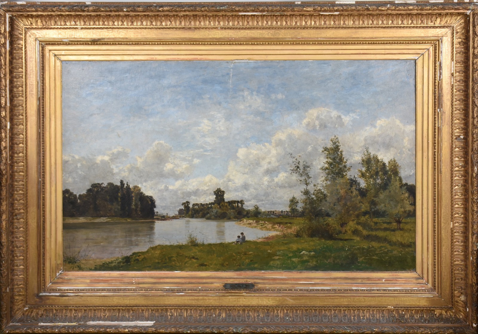 Paisagem com lago e figuras - foto 2 de 8