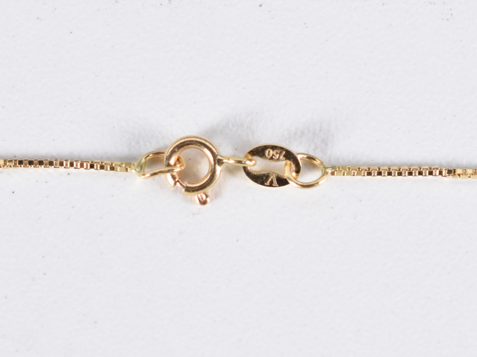 Colar de ouro 18k contrastado 750 e pingente em forma de cascata (Por... - foto 5 de 5