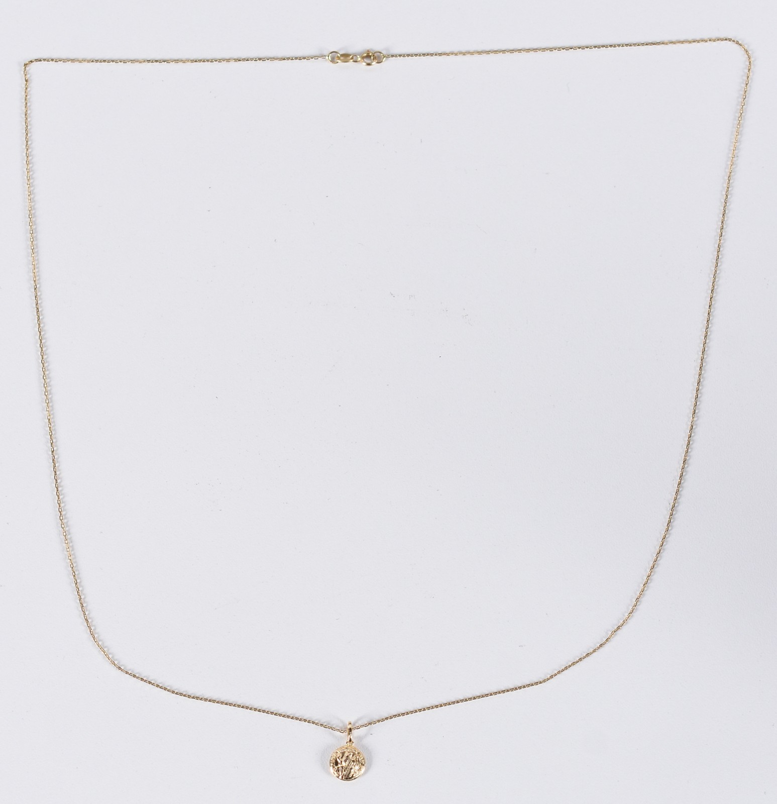 Colar de ouro 18 k contraste 750 e pingente Sacro (Por motivos de... - foto 2 de 5