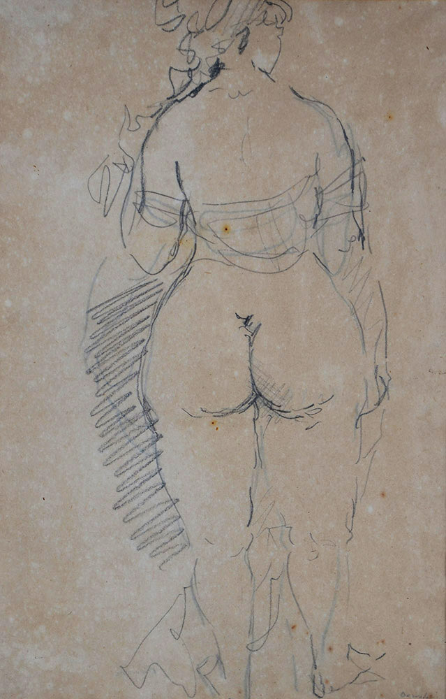 MILTON DACOSTA - Nú - Desenho - 30 x 19 - foto 1 de 2