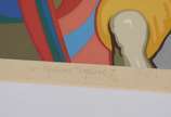 Glauco Rodrigues (1929-2004), Apoteose Tropical - Serigrafia 7/120 - datado 1989. Passepartout com pontos de fungos.
