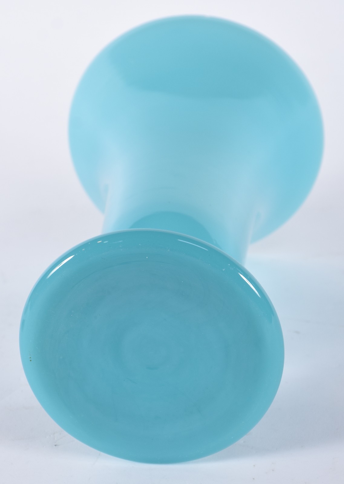 Vaso de opalina azul turquesa. - foto 3 de 4