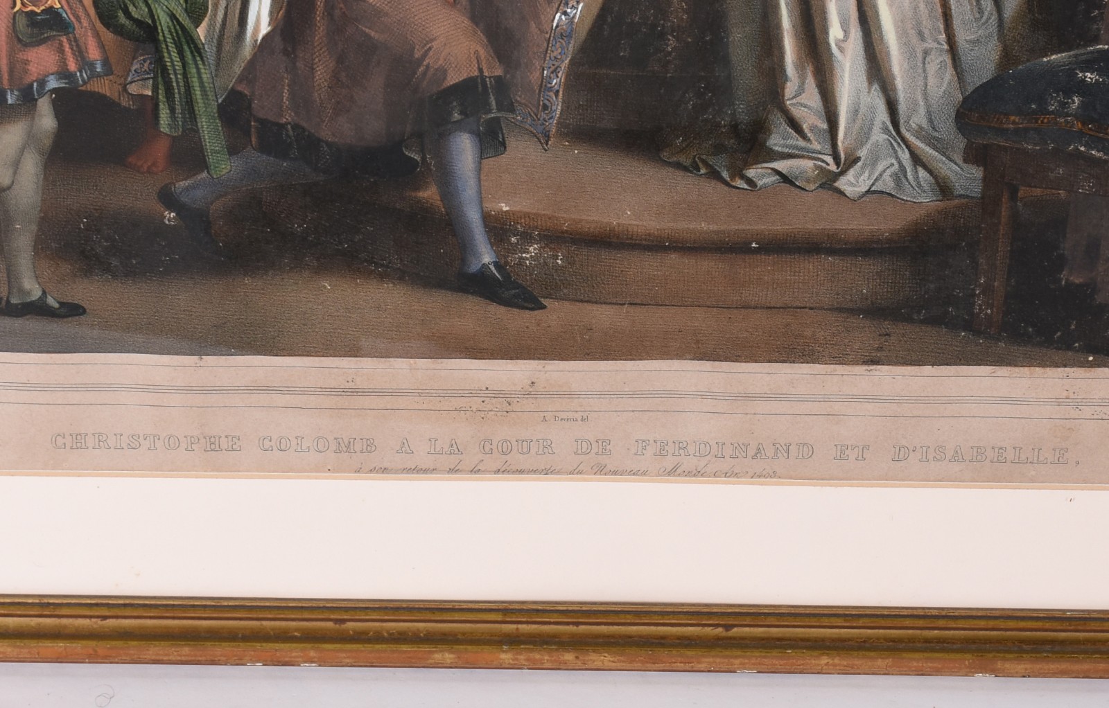 "Mort de Philippe 1er Roi d'Espagne , 25 Septembre 1506"/ "Christophe Colombe a la cour de Ferdinand et D'Isabelle". - foto 3 de 4